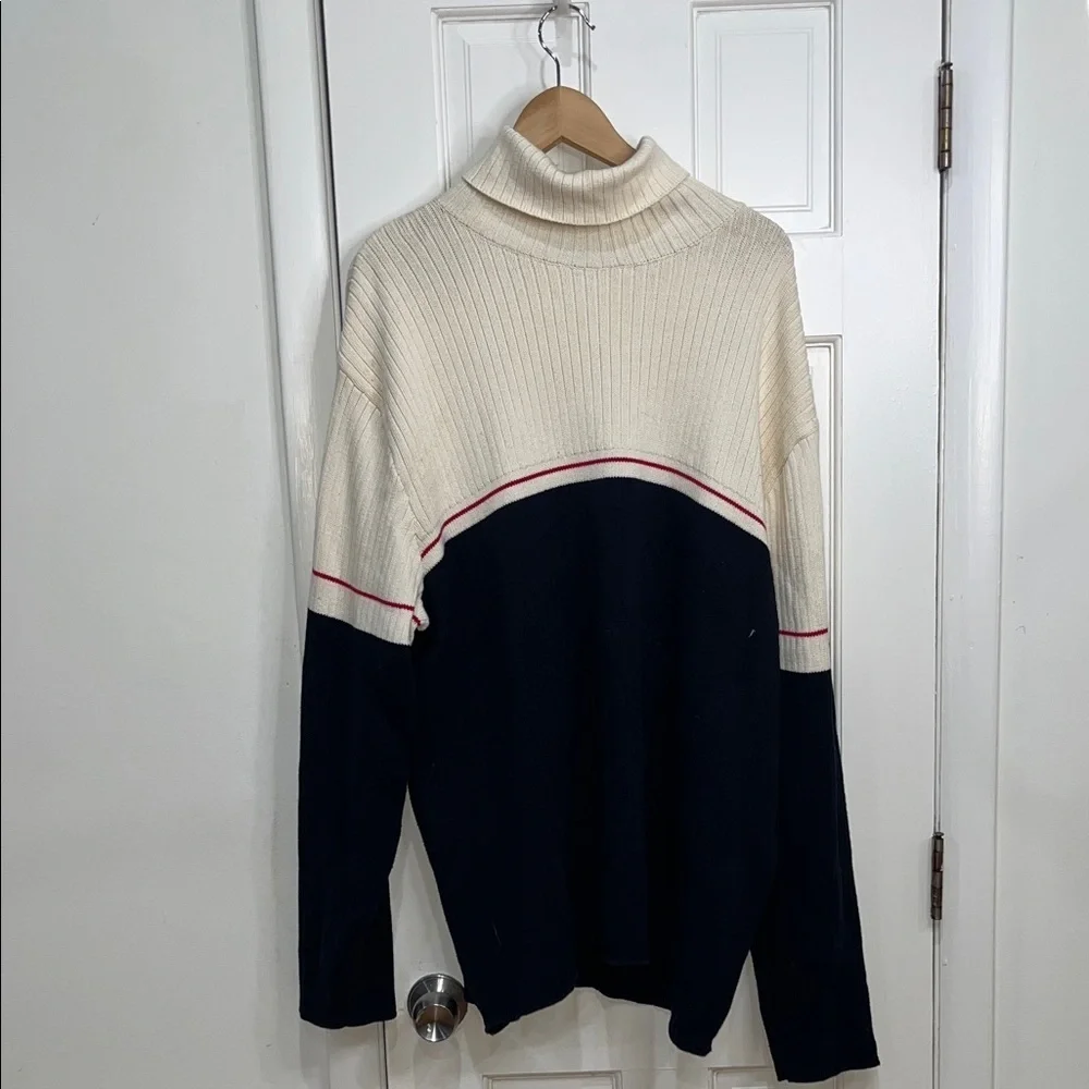 Vtg. 90s Polo Ralph Lauren Men’s Sweater USA Flag Patch XXL